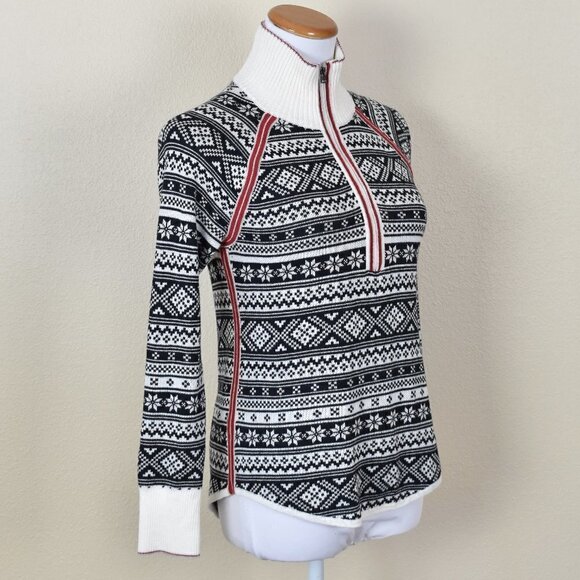 Eddie Bauer Engage Fair Isle Knit Sweater Pullover XS - Picture 2 of 7